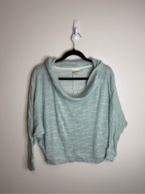 Anthropologie porridge Loose Mint Cowl Neck Women's Sweater size large